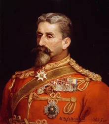 Generalmajor Sir Charles Metcalfe MacGregor KCB CSI CIE (1840-87) als Quartiermeister Indien, 1883